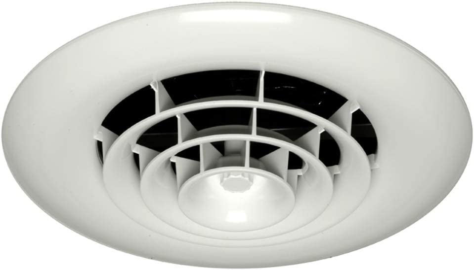HT-GRB-R1 Round Ceiling Diffuser and 8, 7 and 6-Inch Reducing Boot ...