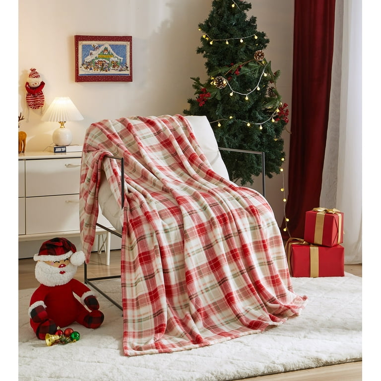 Sochow Plaid réversible polaire et tissu Sherpa gaufré, super