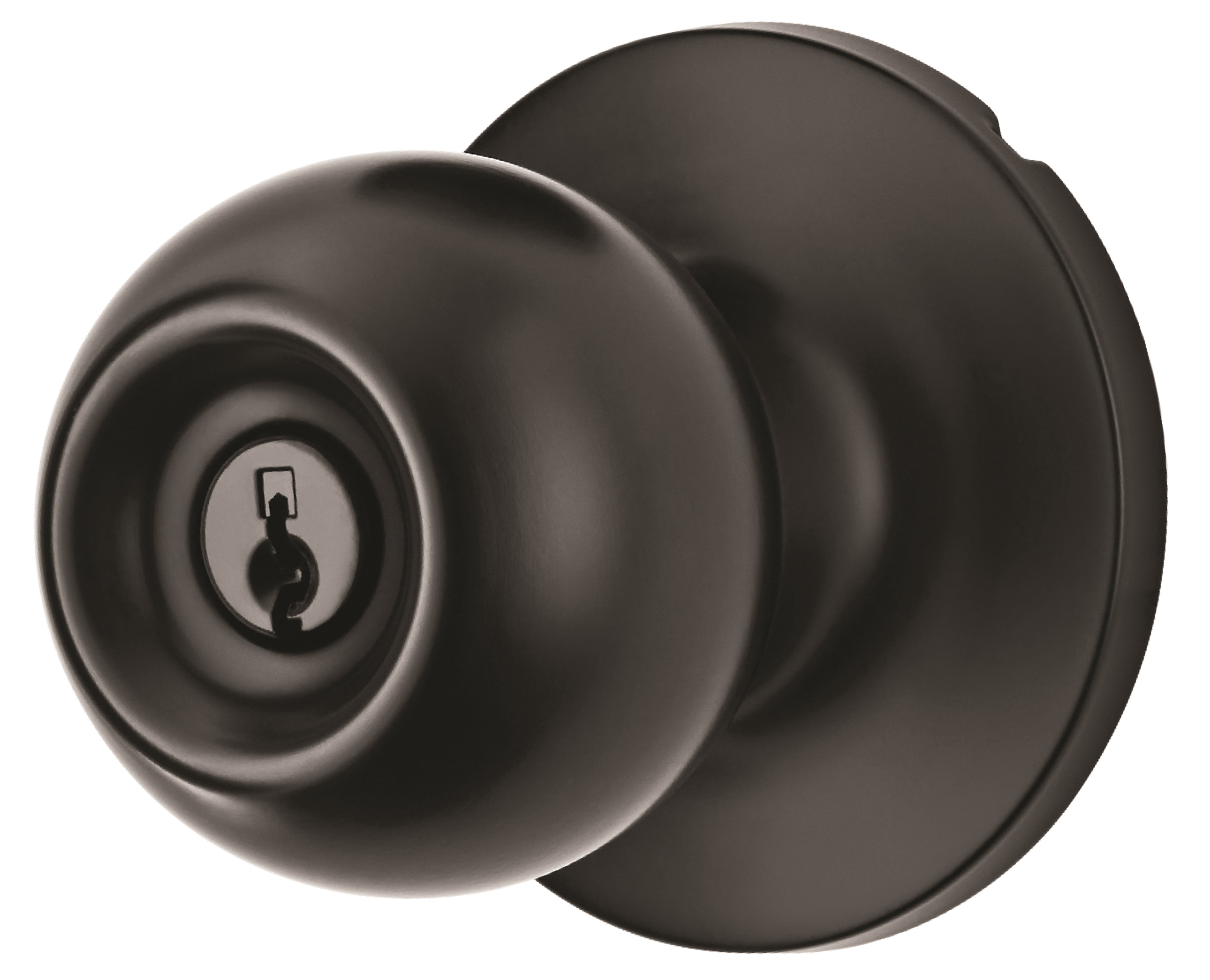 Hyper Tough Keyed Entry Ball Locking Doorknob Matte Black Finish