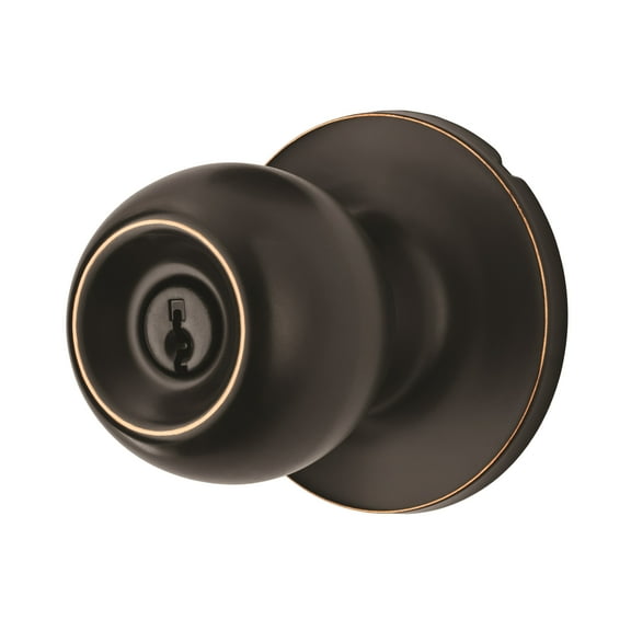 Hyper Tough Keyed Entry Ball Locking Doorknob Oil Rubbed Bronze Finish