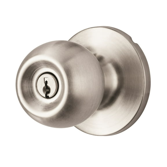 Hyper Tough Keyed Entry Ball Locking Doorknob Stainless Steel Finish