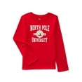 thumbnail image 1 of Holiday Time Girls Christmas Long Sleeve Graphic T-Shirt, Sizes 4-18, 1 of 4