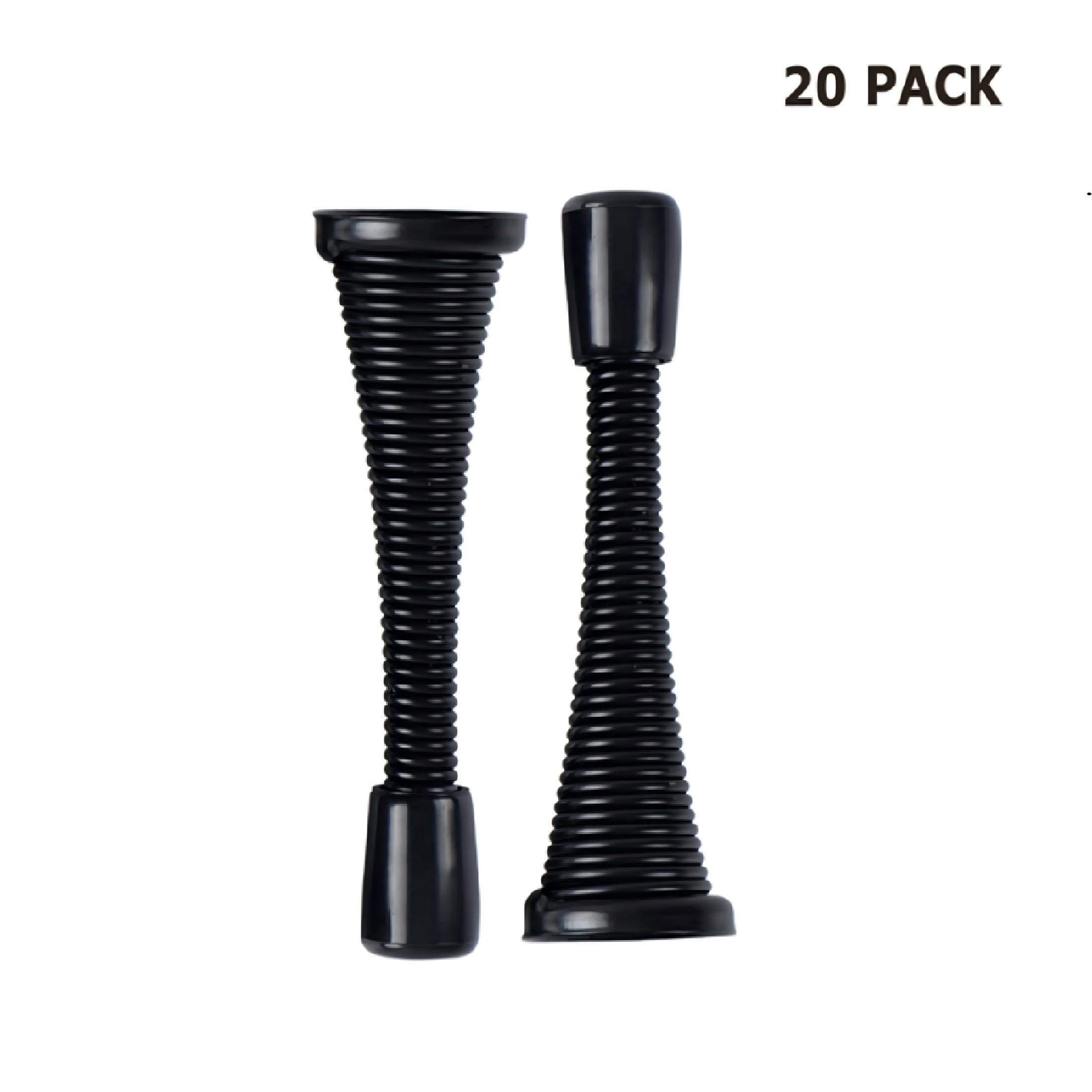 Hyper Tough Spring Doorstop, Matte Black, 20 Pack