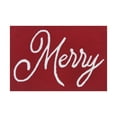 thumbnail image 1 of Holiday Time Red Merry 20" x 30" Accent Rug, 1 of 9