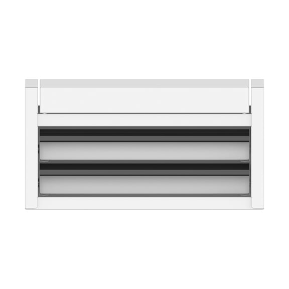 Hyper Tough Mini 2-Drawer Steel Toolbox, White, 11.5 in