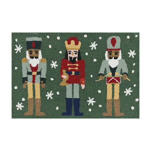 Holiday Time Multi-color Nutcracker 20" x 30" Accent Rug