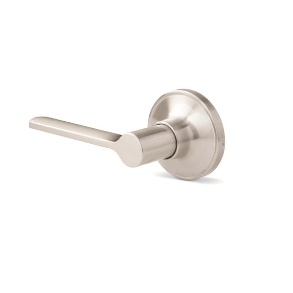Hyper Tough Non-Locking Hall and Closet Lever Satin Nickel with Round Rosette