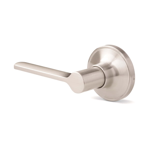 Hyper Tough Non-Locking Hall and Closet Lever Satin Nickel with Round Rosette