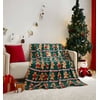 Holiday Time Cozy Christmas Plush Gingerbread Thro