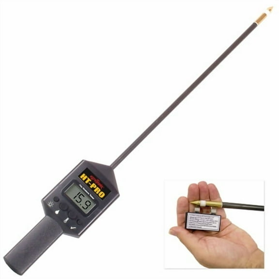 HT-PRO Portable Hay Moisture Meter with 20" Probe & Calibration Clip