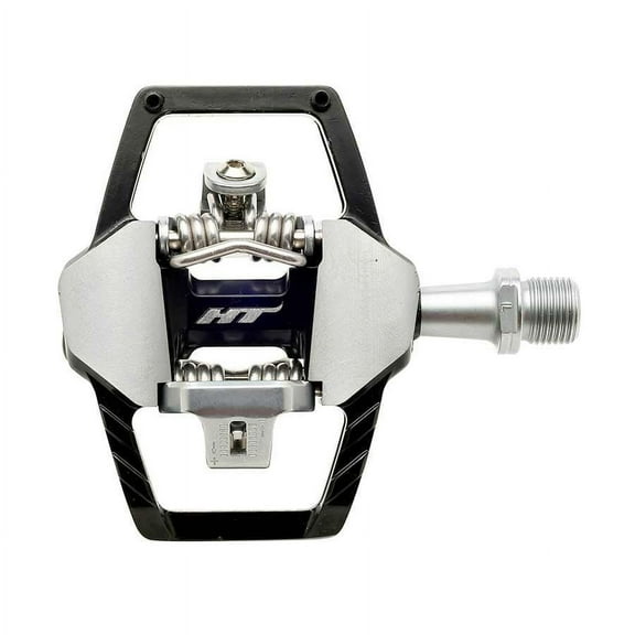 HT Pedals GT1 Clipless Platform Pedals Aluminum Body CrMo Spindle Black