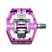 HT Pedals X3 Clipless Platform Pedals, CrMo, Purple