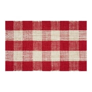 Holiday Time Red Plaid 20" x 34" Accent Rug