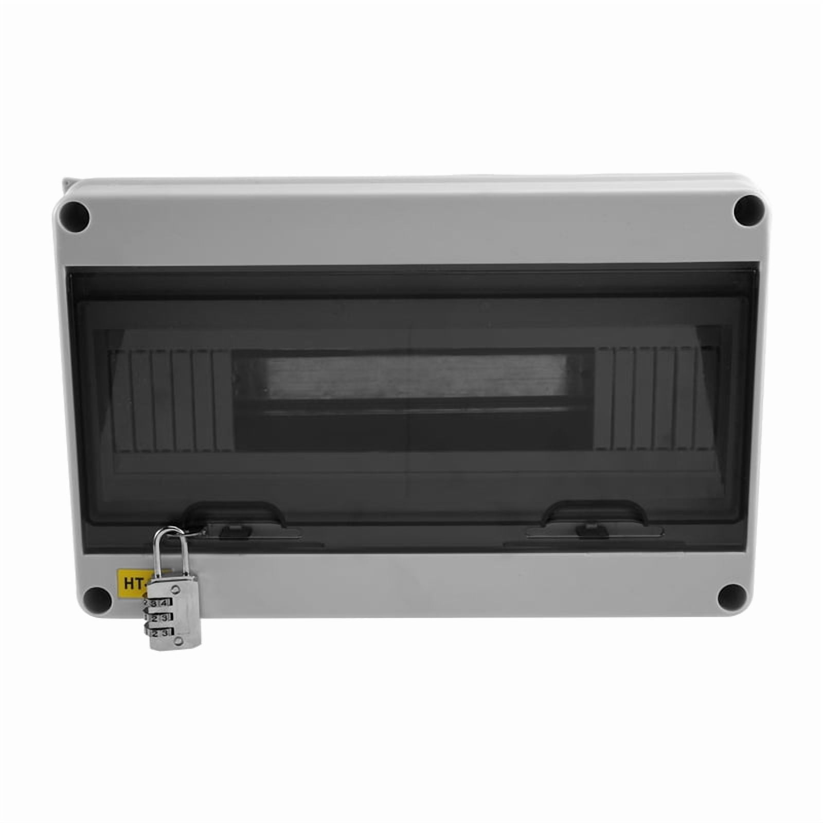 HT Series Junction Box 15WAY IP65 Waterproof Distribution Box Outdoor ABS Electrical with Lock for Circuit Breaker