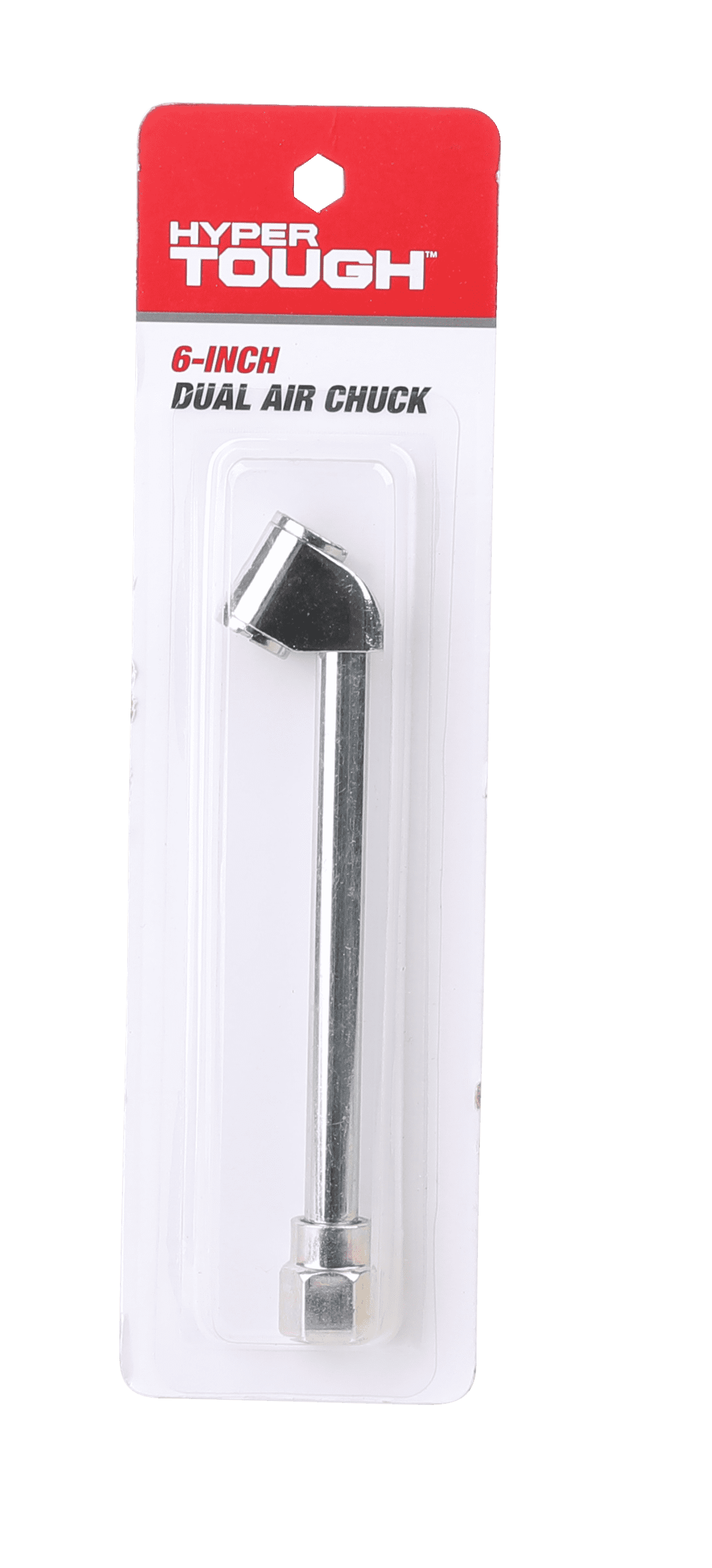 Hyper Tough 6-inch Portable Dual Steel Air Chuck Model Number 17-383HT, Weight: 0.071kgs