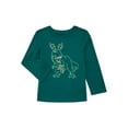 thumbnail image 1 of Holiday Time Toddler Boys or Girls Christmas Tee with Long Sleeves, Sizes 12M-5T, 1 of 3