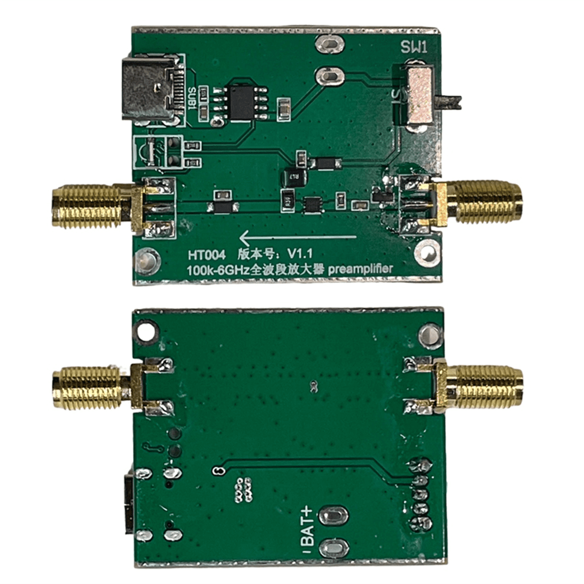 HT004 100K6Ghz Full Band Low Noise Amplifier,20dB High Gain Power