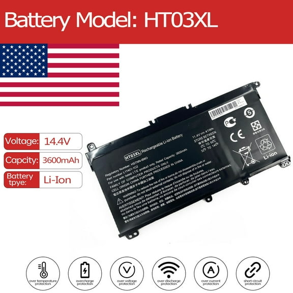 HT03XL Laptop Battery for HP Pavilion 15-CS0996NIA 15-CS0301NG 15-CS0093TX 15-CW0002UR XLL11421-AC1 14-CK0096NB 15-CS0058UR 15-CS0040UR 14S-CR0003TU 15-CW0007UR 15-CW0030UR 15-CS0000NF 14S-CR0007TU