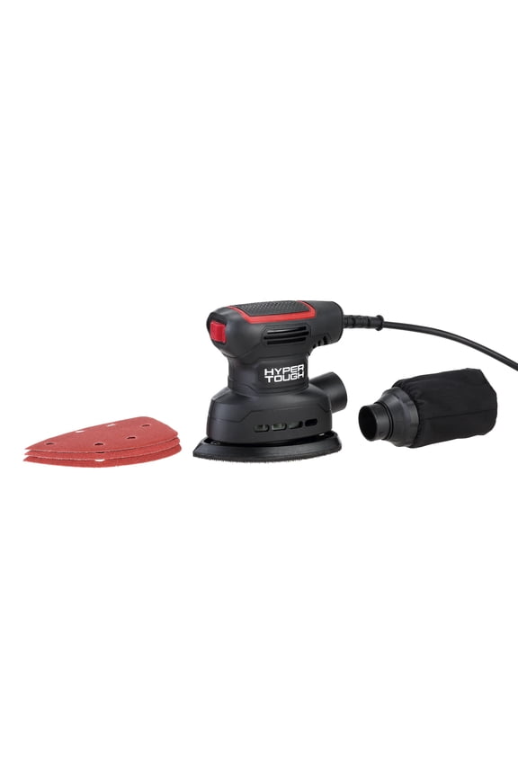 1.6 AMP Corded Detail Sander with Dust Bag & 3 Sanding Sheets (60, 80 & 120 Grit), New Condition, AQ20069G