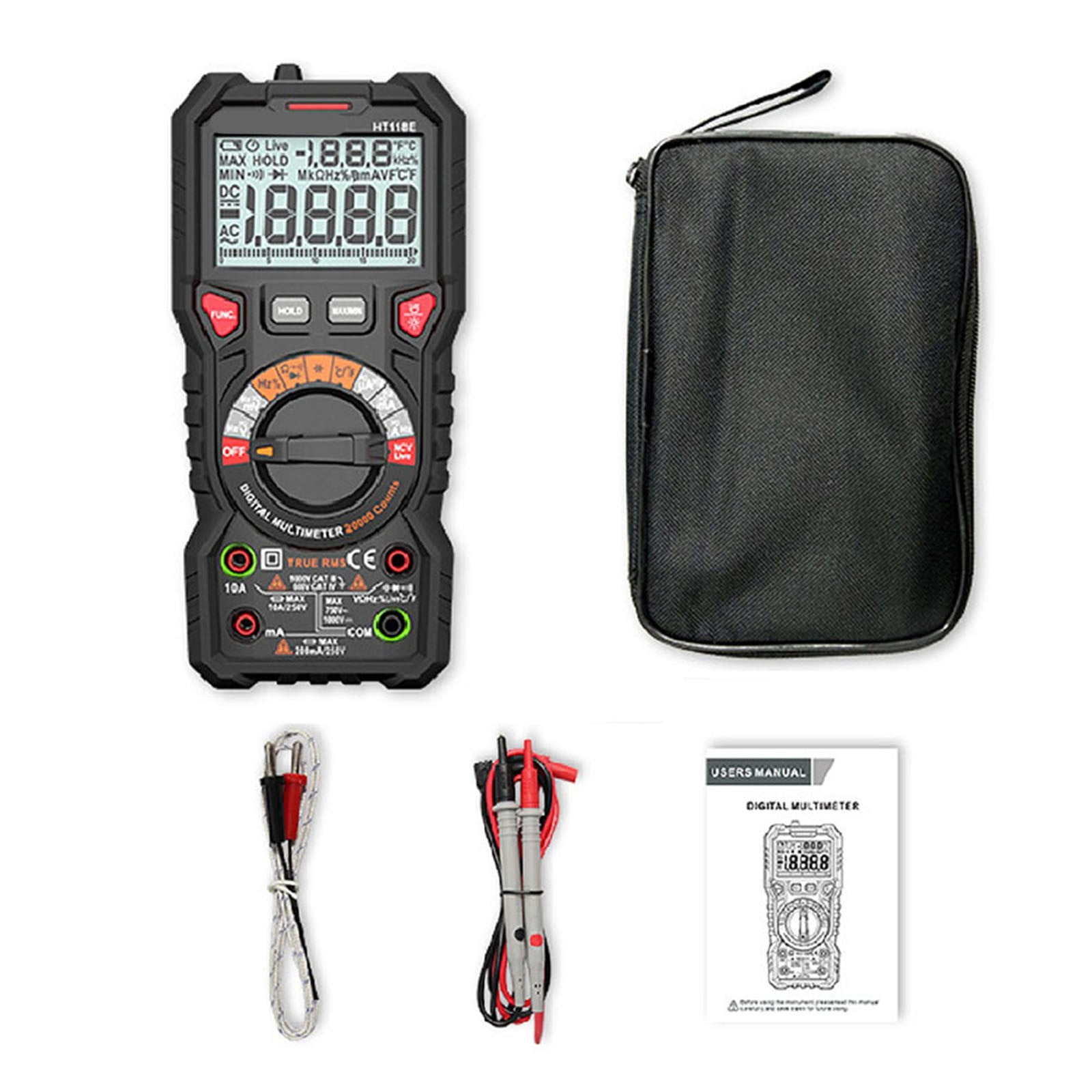 HT118E 20000 Counts Multi-function Multimeter Four and a half Digital ...