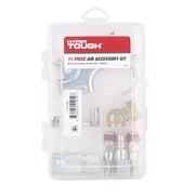 Hyper Tough 11-Piece Portable Inflation Steel Accessory Kit for Air Compressors, HT11PCAAK, Assembled Product Weight 0.788lbs