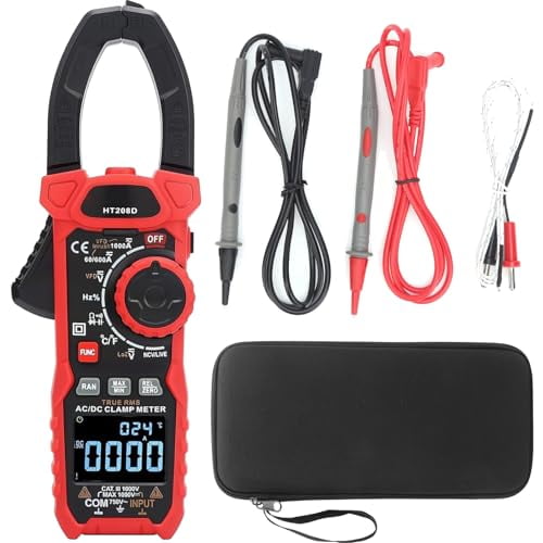 HT208D Digital Clamp Meter Multimeter 6000 Counts AC DC Voltage Current NCV Tester with Frequency Measurement$$Electrical