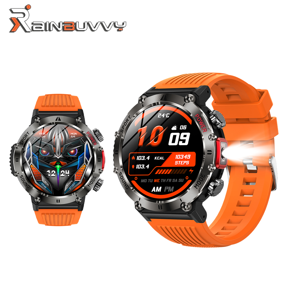 HT32 Smart Watch 1.43 inch IP68 waterproof flashlight Compass Sleep ...