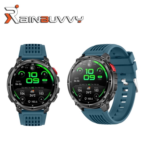 HT33 Smart Bluetooth Watch 1.7-inch IPS Screen Flashlight Compass 1100mAh Health Tracker Compatible with iOS or Android Phone Connection Available in Multiple Colors