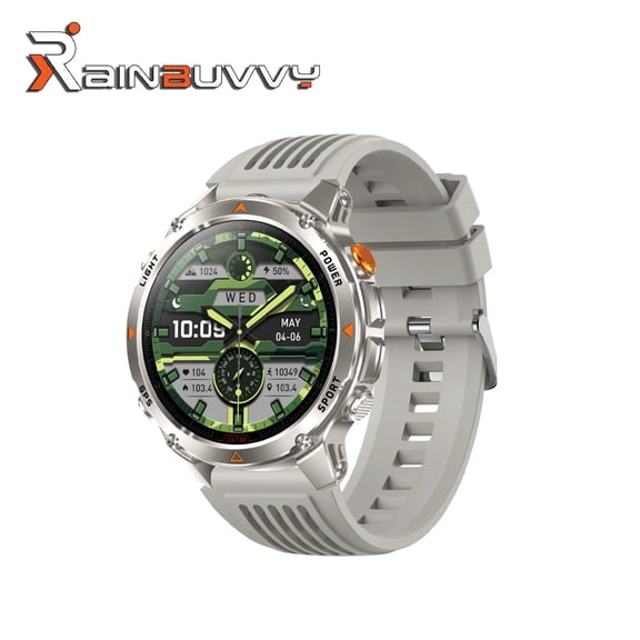HT37 GPS Smart Sports Watch 1.46-inch IPS Screen Flashlight Pressure Altitude Compass Bluetooth 5.3 IP68 540mAh Supports Android and iOS Systems Multi Color Options