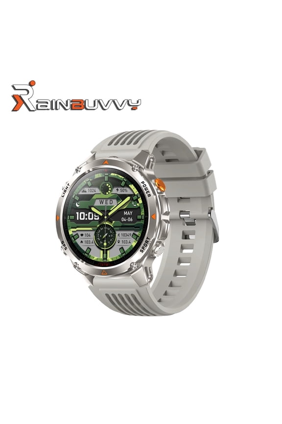 HT37 GPS Smart Sports Watch 1.46-inch IPS Screen Flashlight Pressure Altitude Compass Bluetooth 5.3 IP68 540mAh Supports Android and iOS Systems Multi Color Options