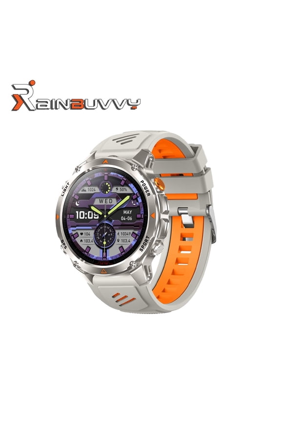 HT37 GPS Smart Sports Watch 1.46-inch IPS Screen Flashlight Pressure Altitude Compass Bluetooth 5.3 IP68 540mAh Supports Android and iOS Systems Multi Color Options
