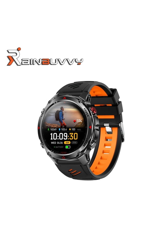 HT37 GPS Smart Sports Watch 1.46-inch IPS Screen Flashlight Pressure Altitude Compass Bluetooth 5.3 IP68 540mAh Supports Android and iOS Systems Multi Color Options