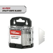 Hyper Tough 50-Piece Standard Utility Knife Blades with Blade Dispenser