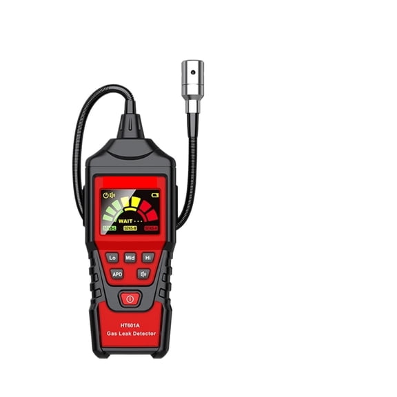 HT601 Gas Leak Detector Analyzer Methane Flammable PPM LEL Combustible Natural Tester Sound&Screen Alarm Alcohol Gas Leak Sensor