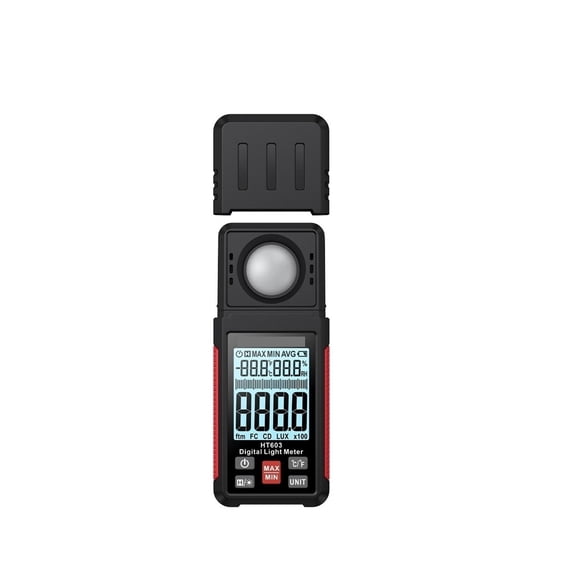 HT603 Digital Luxmeter 200000 Lux FC Lightmeter Illuminance Meter Tester With Ambient Humidity and Temperature Meter