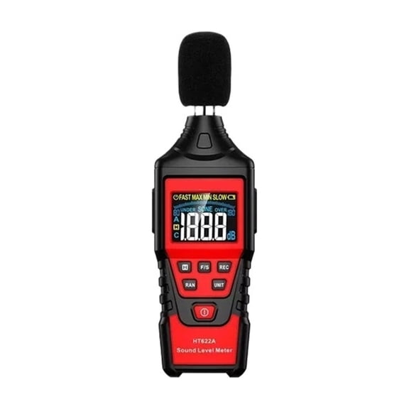 HT622 Sound Level Meter Portable SPL Meter 30dBA to 130dBA Noise Volume Measuring Instrument Decibel Meter