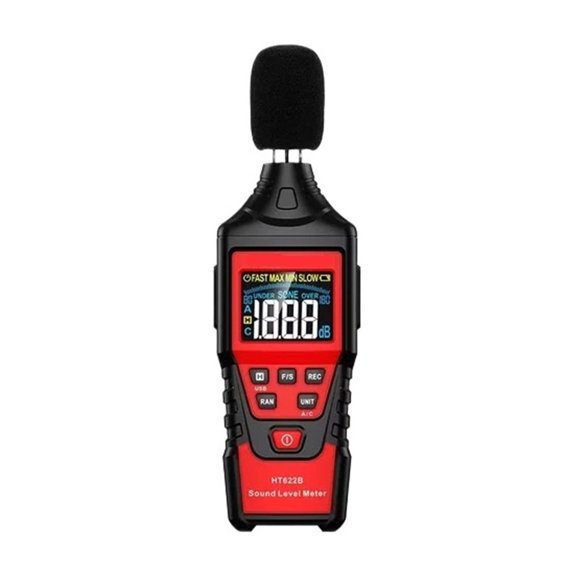 HT622 Sound Level Meter Portable SPL Meter 30dBA to 130dBA Noise Volume Measuring Instrument Decibel Meter