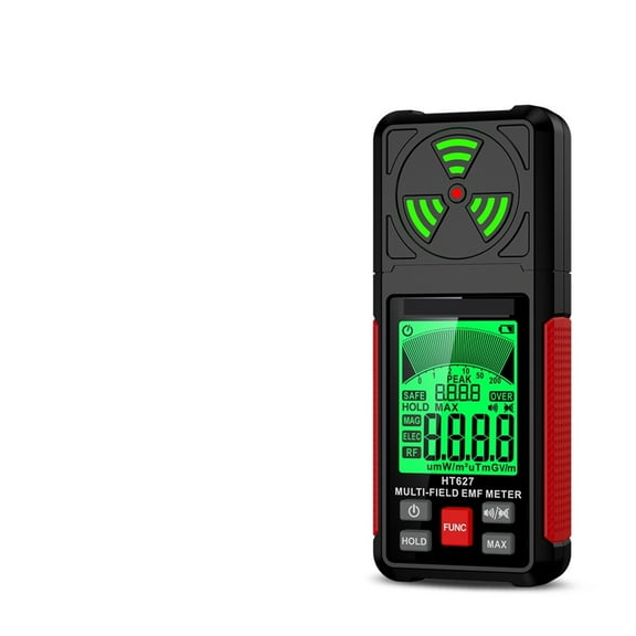 HT627 EMF Meter Professional Electromagnetic Field Radiation Detector Handheld Portable Radio Frequency Warn Meter ,Portable