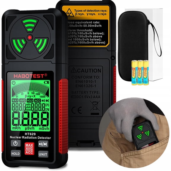 HT629 Nuclear Radiation Detector Radioactive Nuclear Pollution Marble Radiation Detector