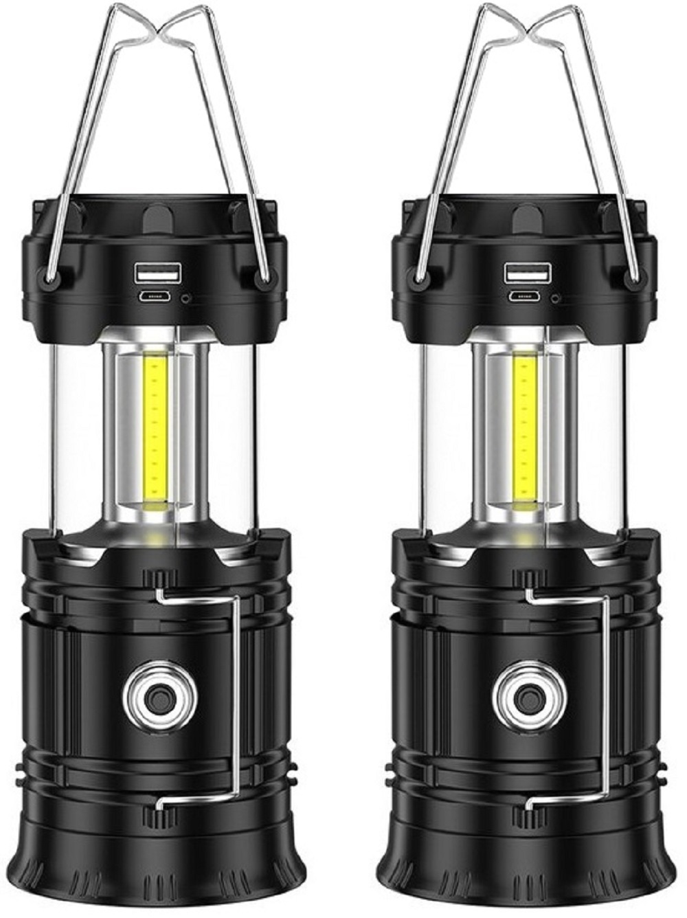 Ozark Trail 3 Pack AAA &AA Batteries LED Camping Lanterns