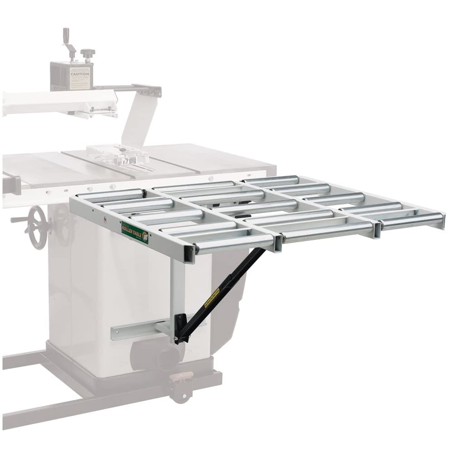 HTC HOR1038 200 Pound Capacity Fold Open Steel Outfeed 15 Roller