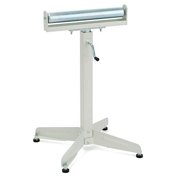 HTC HSS-15 Adjustable Height Pedestal Material Support Stand w/16 In Roller Top