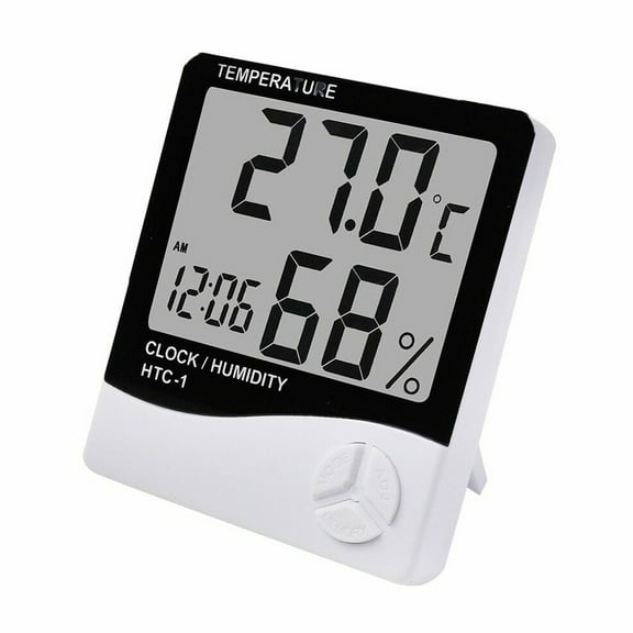 HTC- Indoor Electronic Thermometer and Hygrometer Household Thermometer