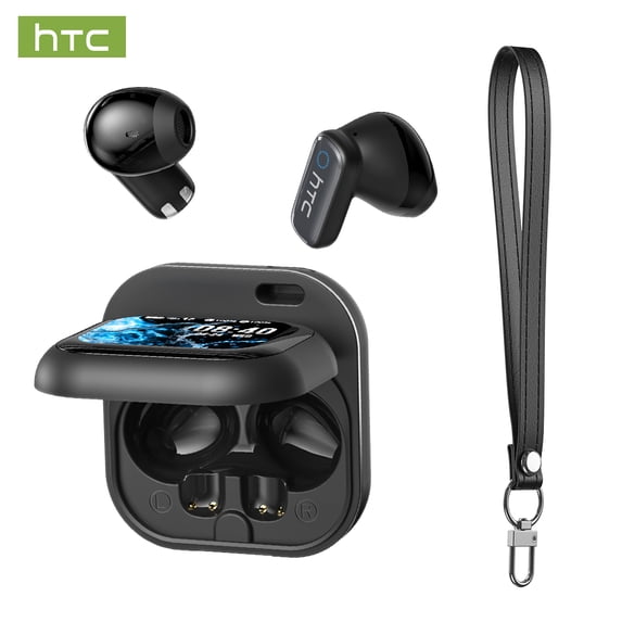 HTC NE101 Wireless Headphones Portable Lanyard Anti-loss Bluetooth ...