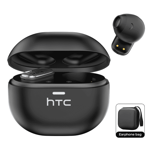 HTC NE16 Wireless Translation Earbuds Real Time for 134 Languages Translator Headphones with APP Noise Cancelling