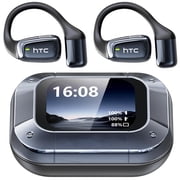 HTC NE25 Open Ear Earbuds AI Translator Earbuds,135 Languages with Smart Screen ,Bluetooth Wireless Headphones IPX6 60H Playtime for Sports & Business