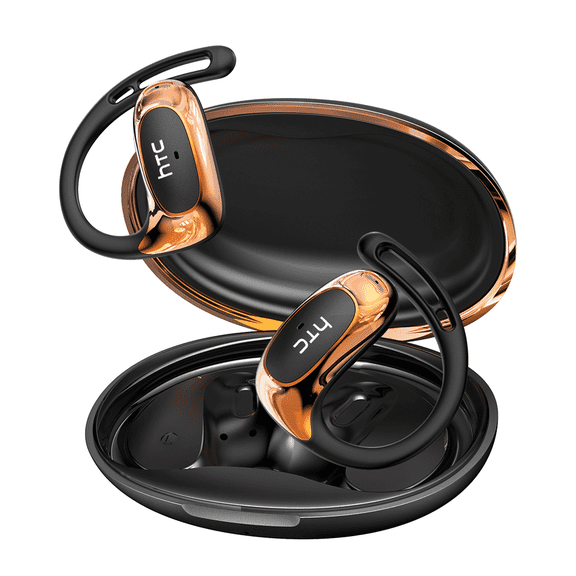 HTC NE35 Wireless Earbuds Open Ear Earbuds Bluetooth6.0 Earbuds Real Time for 140 Languages Translator Device with APP