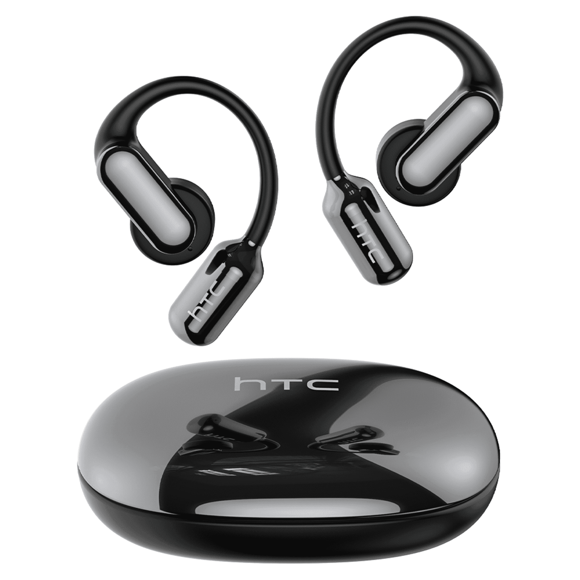 HTC NE50 Translation Bluetooth Earbuds Open Ear Earphones for Sports HD Stereo Sound Waterproof IPX4
