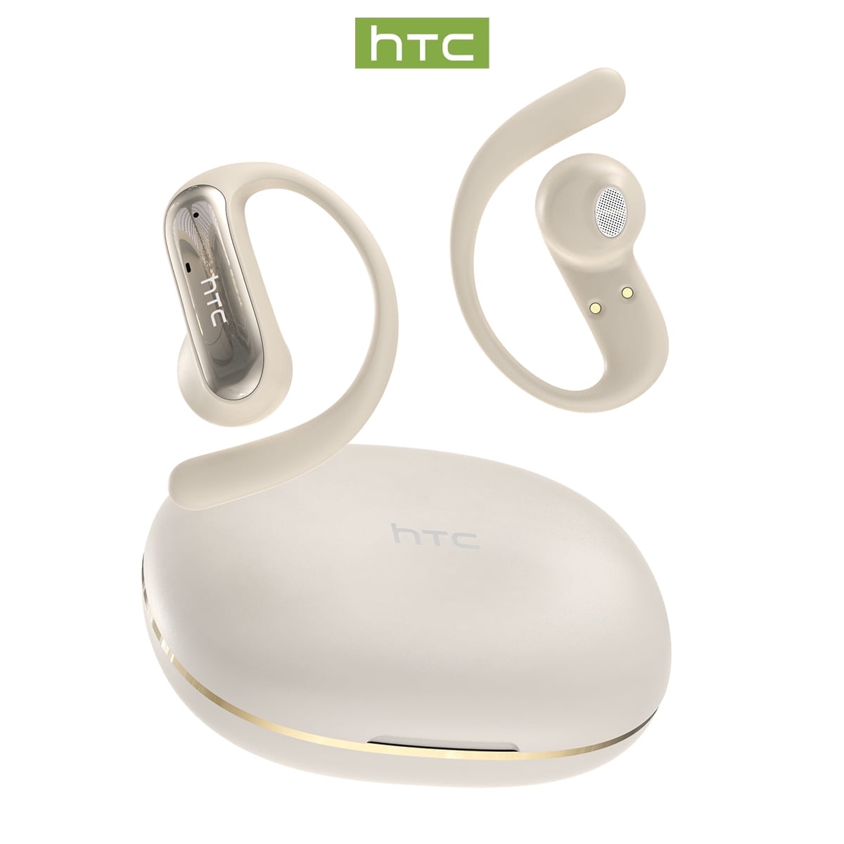 HTC NE52 Wireless Bluetooth 6.0 Open-Ear Earbuds, AI Translator