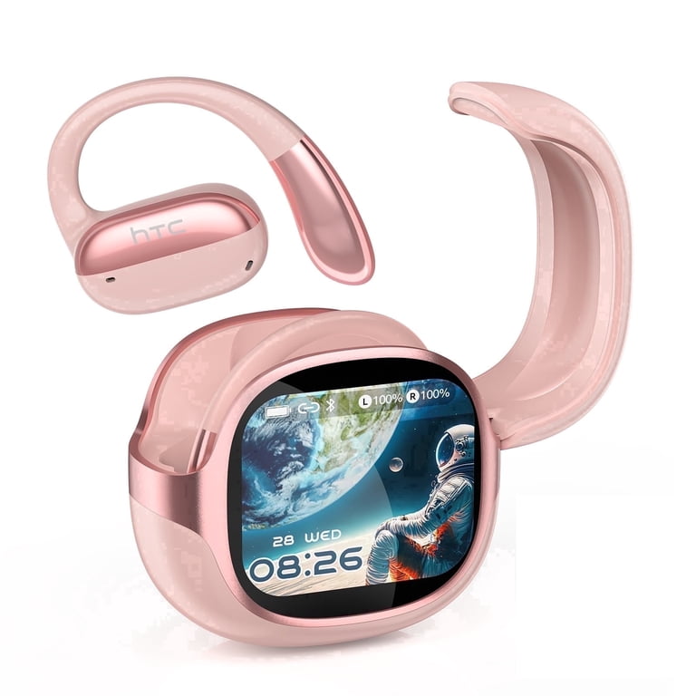 HTC NE58 Open Ear Wireless Earbuds Bluetooth 6.0 with Touch Screen